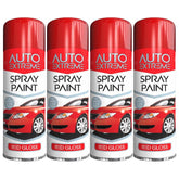 4X Auto Extreme Red Spray Paint 250ml Spray Paint